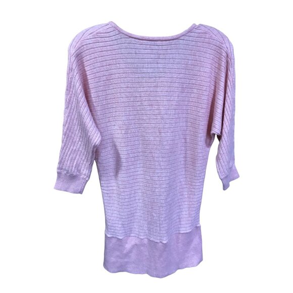 J. Peterman Peach Heather scope neck drop sleeves scope neck - Picture 2 of 4